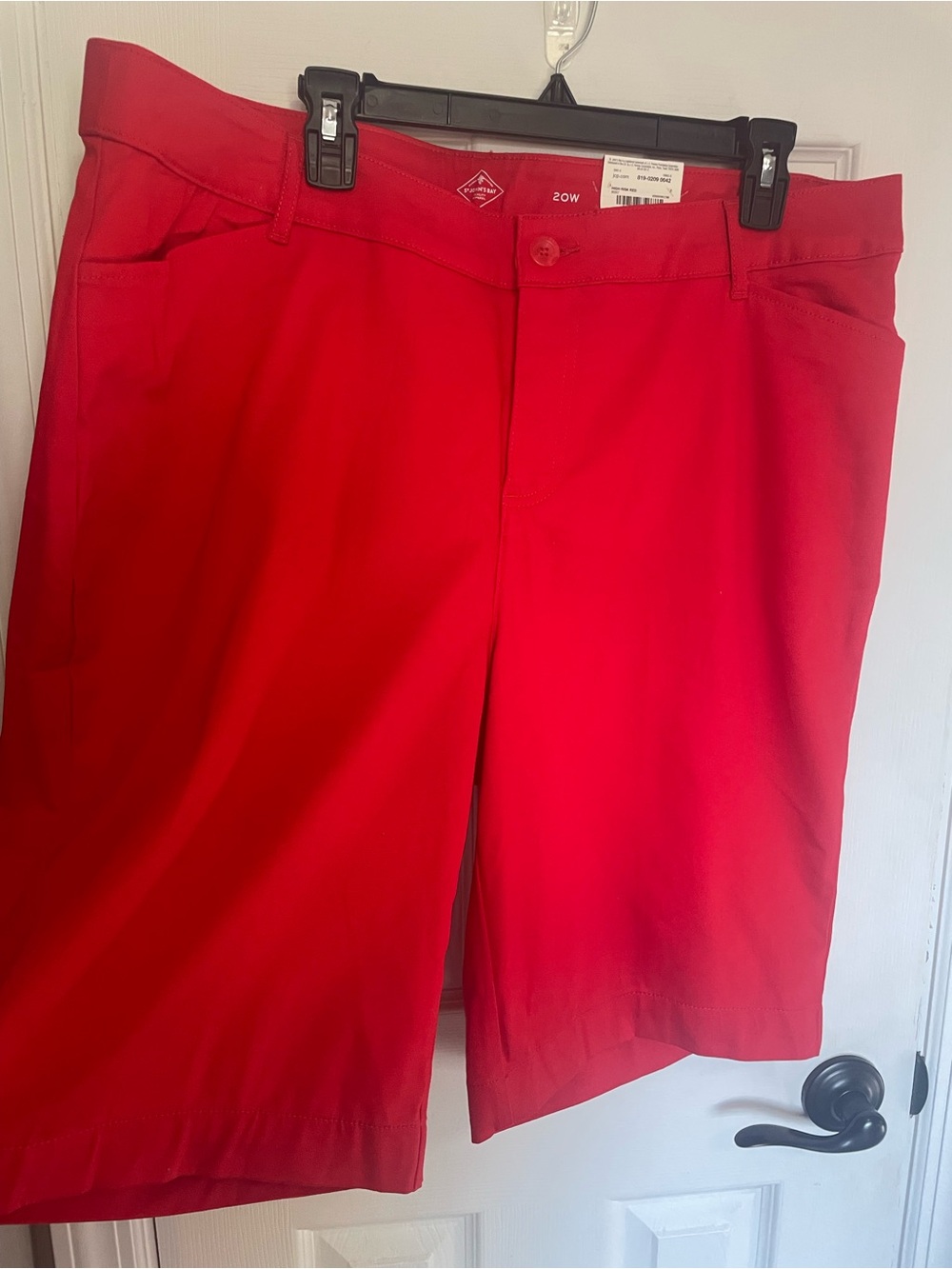St. John's Bay Bright Red Bermuda Shorts